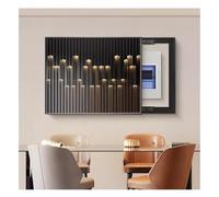 Générique Cache-Panneau électrique Mural décoratif - Coffret à fusibles Multicolore, élégant Cache-Compteur, Fronton Mural 70 x 50 cm pour la décoration intérieure