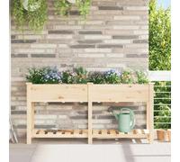 Générique Cache-Pot de Jardin avec étagère Beige 161.5 x 45 x 76.5 cm,Maison & Jardin, Pelouses & Jardins, Jardinage, Pots & Cache-Pots, Beige (Poids 16.3KG)