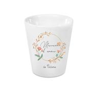 Générique Cache-Pot “Marraine d’Amour” Personnalisable avec prénom - Pot décoratif 10 cm avec Trou de Drainage - Cadeau Marraine baptême/Anniversaire/Noël