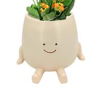 Générique Cache-Pots De Fleurs, Cache Pot Interieur, Pot De Fleurs Suspendu, Fleurs en Résine avec Visage Et BalançoirePot De Fleurs pour La Décoration Murale pour Maison Bureau Balcon Jardin