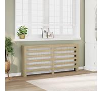 Générique Cache-radiateur chêne Sonoma 175x20x82 cm Bois d'ingénierie,Accessoires pour appareils électroménagers,Accessoires pour radiateurs-852710