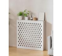 Générique Cache-radiateur élégant avec Grille en Losange - Barrière décorative pour Robinet de Chauffage et intimité, idéale pour Le Salon et Le Couloir, 90 cm L x 70 cm H x 20 cm l