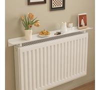 Générique Cache-radiateur en Alliage d'aluminium Blanc - Installation Facile sans perçage avec Supports pour Salon, Chambre et Couloir (160 cm) - Solution de décoration élégante