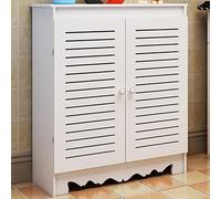 Générique Cache-radiateur et Armoire de Chauffage Moderne - Support de Rangement latéral élégant avec Lattes Horizontales pour Salon, Chambre, Cuisine - 70 x 70 x 25 cm (27,5 x 27,5 x 9,8 Pouces)