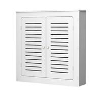 Générique Cache-radiateur Moderne en Bois avec 2 Portes, étagère chauffante élégante, Design Creux créatif pour Salon, décoration intérieure (60 x 80 x 20 cm)