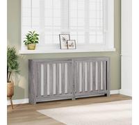 Générique Cache-radiateur Sonoma Gris 175x20x82 cm Bois d'ingénierie,Accessoires pour appareils électroménagers,Accessoires pour radiateurs-852758