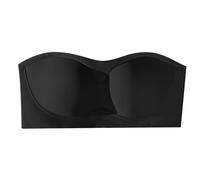 Générique Cache Tetons Femme Soutien Gorge Adhesif sans Armature Grande Taille Coque Adhesive avec Complexe Invisible Bandeau Push Up Fermeture Devant Minimiseur Nue Dos Transparent Bretelles