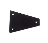 Générique Cache-tige de Réglage Triangulaire à 3 Trous Noir en Alliage D'aluminium Protection Solide et Accessoire Essentiel pour Guitare Électrique et Basse