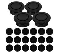 Générique Cache-trou de Pare-chocs Arrière en Plastique Noir 24pcs pour Suv, Protection Radar Poussière et Débris, Entretien Facile et Installation Rapide