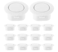 Générique Cache-Trous de Pare-Chocs et Ajustement Réglable en Caoutchouc Blanc 20pcs Finition Lisse Accessoires Automobiles pour Carrosserie pour Voiture