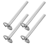 Générique Cache-tuyaux de Radiateur Design Ajustable et Polyvalent en ABS Argenté 4 Ensembles Protège et Dissimule Tuyaux de Chauffage et Gaz pour Radiateur Mural Salle de Bain
