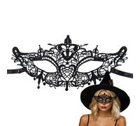 Générique Cache-Yeux Dentelle Noir | Cagoule Spectacle Femmes | Masque de Fête pour Carnaval Halloween Noël Cosplay et Spectacles