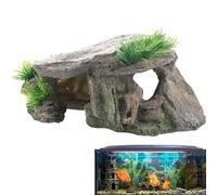 Générique Cachette de Reptiles,Peau de Reptile de Tortue | Aquarium décoration Poisson crevettes abri cachette Grotte Aquarium aménagement paysager Ornements décor