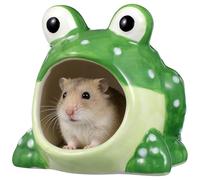 Générique Cachette Facile et Céramique pour Adorable, Hamster Verte en Maison Repenser à Nettoyer, Accessoire Sûr Dormir et Se pour Cage