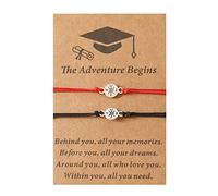 Générique Cadeau Couple Saint Valentin 1PC Graduation Bracelet Cadeaux Pour 2022 Graduate College High School Cadeaux Inspirants Pour Femmes Filles Graduation Card Bracelet (Multicolor, One Size)