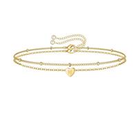 Générique Cadeau Couple Saint Valentin Bracelet Coeur Pêche 26 Lettres Été Plage Amour Lettre Charme Bracelet Couple Amitié Saint Valentin Fête des Mères (E, One Size)