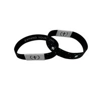 Générique Cadeau Couple Saint Valentin Bracelet portable avec bracelets NFC Bracelet verset quotidien Bijoux verset inspirant pour hommes femmes adolescents (H, 18x1. 5cm)