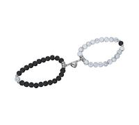 Générique Cadeau Couple Saint Valentin Bracelets Bijoux Distance Son Couple Bracelets Magnétique Son Bracelet Et (A, One Size)