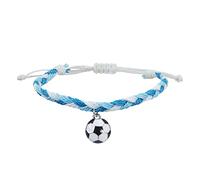 Générique Cadeau Couple Saint Valentin Bracelets De Charme De Football Faveurs Fête Football Bracelets Perles Bracelet Balle Inspirant Réglable Pour Les Adolescents Adultes Sport (D, One Size)
