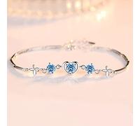 Générique Cadeau Couple Saint Valentin Cadeau en forme de coeur Une amie petite étudiante envoie des bracelets bracelets (Blue, One Size)