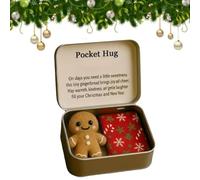 Générique Cadeau de câlin de Poche de Noël, décorations de poupée de Noël en Feutre Faites à la Main dans Une boîte, Un Petit câlin Que Vous Pouvez Transporter avec Une Carte sincère (#3)