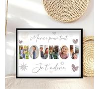 Générique Cadeau Nounou Personnalisé, Cadeau Nounou Original, Idée Originale pour Fin de Contrat, Remerciement, Noël ou Fin d'Année, Cadeau pour Assistante Maternelle (27x35cm)