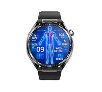 Générique Cadeau pour Papa - De é 1.55" Montre Podometre Podomètre Répondre Aux/Passer des Appels pour Android Et iOS F2000729,Steel