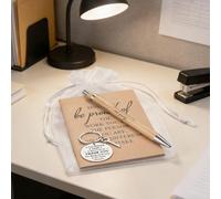 Générique Cadeaux de Reconnaissance du Personnel - Carnet Porte-clés Stylo pour Cadeau d'Appréciation,Soyez Fier du Travail Accompli - Pour Collègues Infirmiers Employés Enseignants