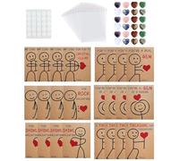 Générique Cadeaux Pour De La Saint-Valentin - Cartes De Saint-Valentin En En Forme De Cœur 0x5 Cm Pour Les | Cadeaux D'échange De Pierres Précieuses Pour La Journée Amusante Pour Les Cam