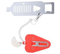 Générique Cadenas Portable de Porte de Sécurité Rouge en Fer et Pp, Facile à Installer, Longue Durée, pour Protéger Garçon et Filles et Animaux Lors de Voyages Solo Style Plusieurs styles