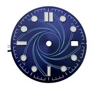 Générique Cadran de Montre 31 mm, Cadrans Lumineux Verts avec fenêtre Calendrier for Accessoires Mouvement ETA2836/2834/DG2813(Blu)