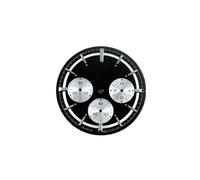 Générique Cadran de Montre à 3 Yeux 29.5mm/32.5mm, marqueurs Fins adaptés au chronographe VK63, Mouvement Quartz, boîtier Lume Vert, pièces Mod(A5 Black White,29.5mm)