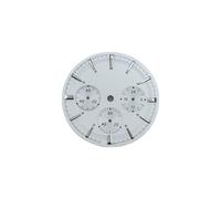 Générique Cadran de Montre à 3 Yeux 29.5mm/32.5mm, marqueurs Fins adaptés au chronographe VK63, Mouvement Quartz, boîtier Lume Vert, pièces Mod(A1 White,32.5mm)
