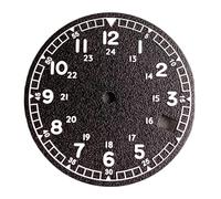 Générique Cadran de Montre Automatique for Hommes, Cadran NH35A, for NH35 NH36, Remplacement, Blanc, Noir, Saumon, fenêtre Date(Black dial-1-3.8H)