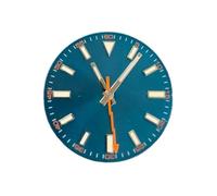 Générique Cadran de Montre avec Jeu d'aiguilles, 29mm, for Mouvement 8215/8200/ 8205/ 821A/ 2813/3804, Accessoires, Seconde Main éclair Orange(Blue dial Set)