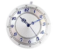 Générique Cadran de Montre Marron Argent 33.5mm, Chiffres Bleus, Ensemble Manuel adapté à NH35 NH36 NH38 PT5000 for Plongeur, Accessoires pièces for Hommes(White Set B,Fit ETA2824 PT5000)