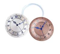 Générique Cadran de Montre Marron Argent 33.5mm, Chiffres Bleus, Ensemble Manuel adapté à NH35 NH36 NH38 PT5000 for Plongeur, Accessoires pièces for Hommes(Hand A Only,Fit NH35 NH36)