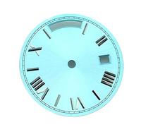 Générique Cadran de Montre Vert Noir Blanc Bleu Or 28.5mm, Logo Lumineux/Design Jour et Date, Cadran à Mouvement st1644(Blu)