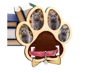 Générique Cadre commémoratif pour Animaux - Rangement Photo en Bois pour se Souvenir du Chien | pour Chiens et Chats décédés de Toutes Tailles, mémorial pour Animaux de Compagnie avec Porte-Photo