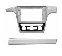 Générique Cadre de façade d'autoradio Kit Cadre Stéréo Voiture Android 10,1″ pour VW pour Passat B6 12-15 | Adaptateur Dash Fascia + Boîte CANBUS + Faisceau Câbles Montage Autoradio(Sliver Frame)