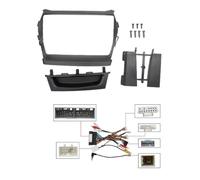 Générique Cadre de façade d'autoradio Kit De Tableau De Bord Android 9" pour Hyundai pour Santa Fe IX45 2012-2017 avec CANBUS Panneau D’autoradio(Frame Cable High)