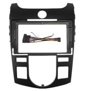 Générique Cadre de façade d'autoradio pour Kia pour Cerato pour Forte pour K3 TD 2008-2013 | Kit Tableau Bord Android 9" Cadre Et Panneau Stéréo Voiture Montage Autoradio(AT Black Set)