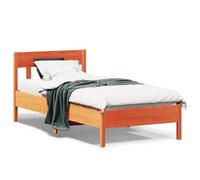 Générique Cadre de lit sans Matelas Cire Marron 90x200 cm Bois pin Massif,Meubles, Lits & Accessoires, Lits & Cadres de lit, Brun (Poids 20KG)-2661