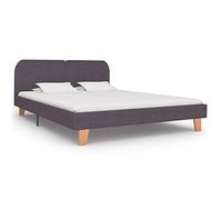 Générique Cadre de lit sans Matelas Taupe Tissu 180x200 cm,Lits & Accessoires,Lits & Cadres de lit-280890