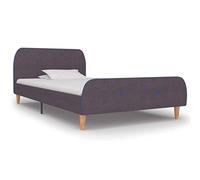 Générique Cadre de lit sans Matelas Taupe Tissu 90x200 cm,Lits & Accessoires,Lits & Cadres de lit-280936