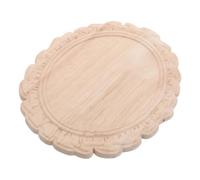 Générique Cadre de Miroir en Bois Massif de Style Européen Vintage Applique Décorative Beige, Construction Robuste et Placement Polyvalent pour Décoration Murale Intérieure