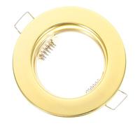 Générique Cadre De Montage Encastrable Pour Spot Gu10 Et Mr16, Support De Plafonnier Rond En Fer Finition DoréE, Support De Spot De Plafond Avec Clips De Fixation Et Ressorts