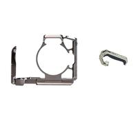 Générique Cadre de Protection de Cage de Lapin en métal, Compatible avec Canon R7, Support de stabilisateur d'extension Fixe à dégagement Rapide à 2 Points(Kit2 Titanium-Handle)