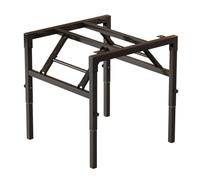 Générique Cadre de Table Carré Pliant avec Pieds Réglables Hauteur, Pied Pliables for Fêtes Intérieures Extérieures, Pique-Nique, Camping, Événements dans La Cour, Pas D'assemblage(56cm)