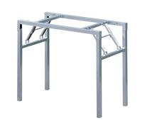 Générique Cadre de Table Pliante en Acier, Pied de Support pour Meubles D'intérieur, Pied Rechange pour Table À Manger Portable Pique-Nique en Camping, sans Assemblage(Sliver,85x39x80cm)